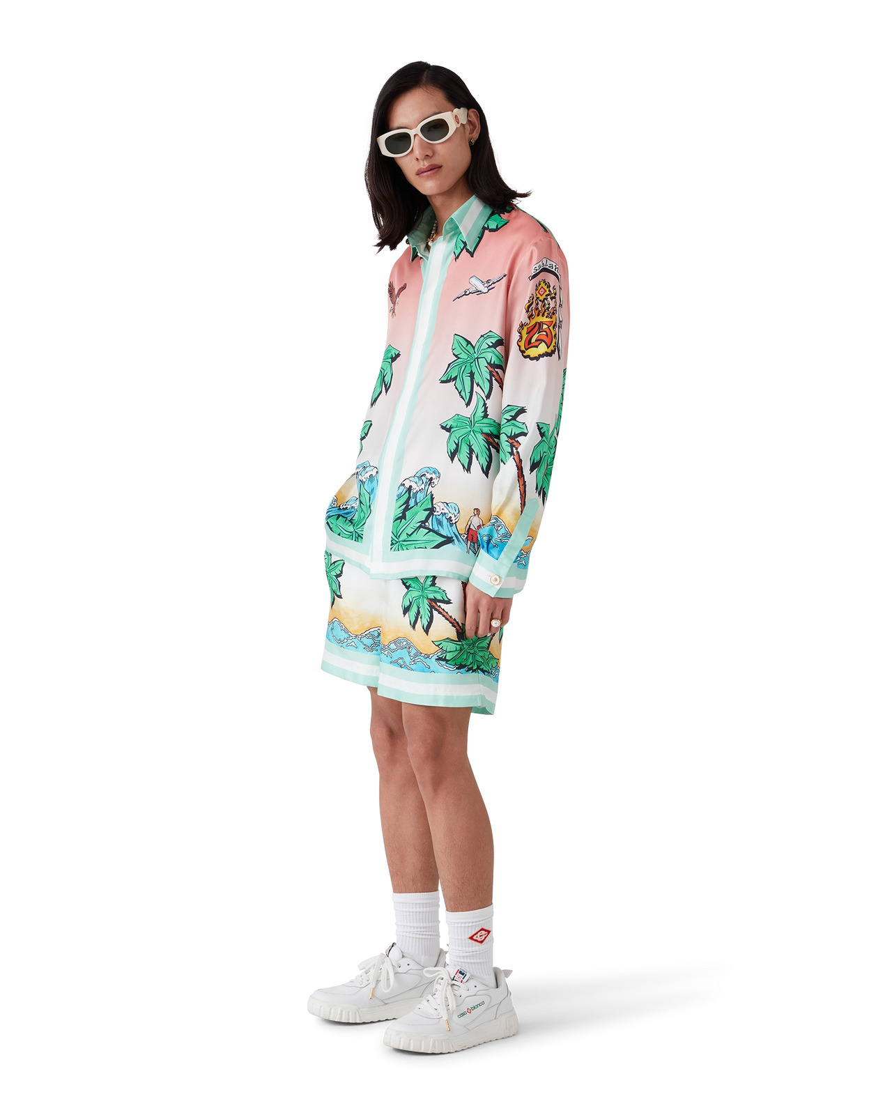 Tennis Club Silk Shorts | Casablanca Paris - 2