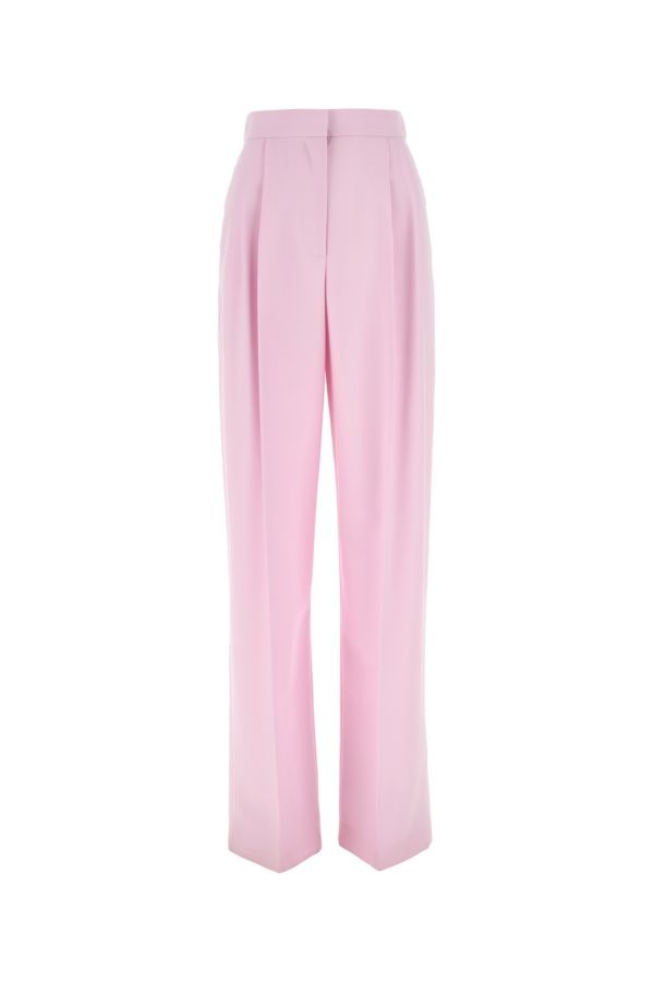 パンツ alexander mcqueen Pastel pink wool pant (705526QJADC 5093) Alexander McQueen Alexander Mcqueen Woman Pastel Pink Wool