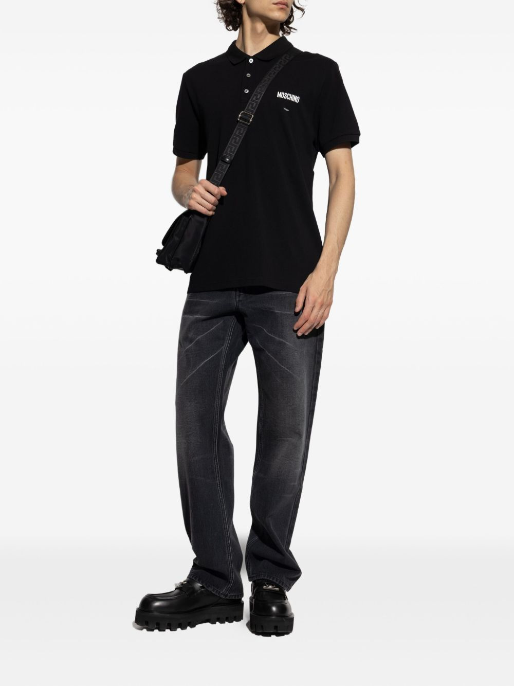 five-pocket faded jeans - 2