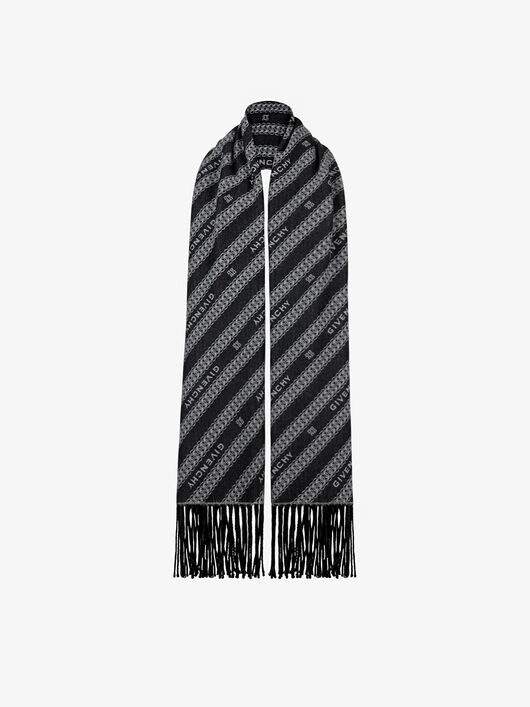 GIVENCHY CHAIN SCARF IN WOOL AND CASHMERE - 4