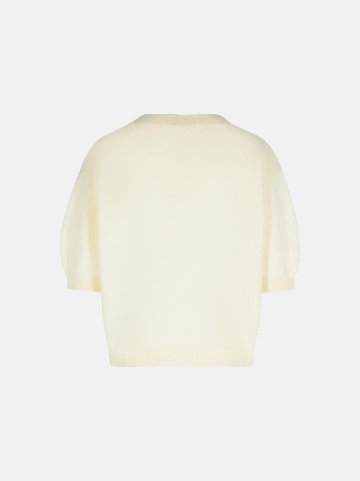 'JUNIPER' CREAM CASHMERE SWEATER - 3