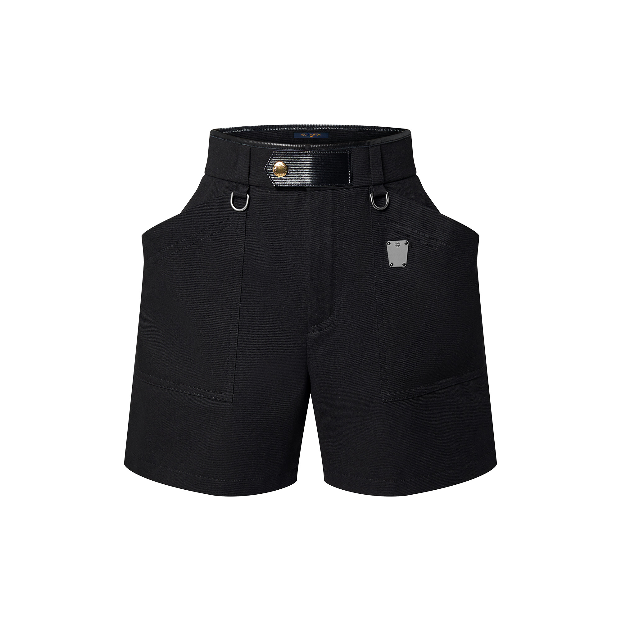Oversized Pocket Cotton Drill Shorts - 1