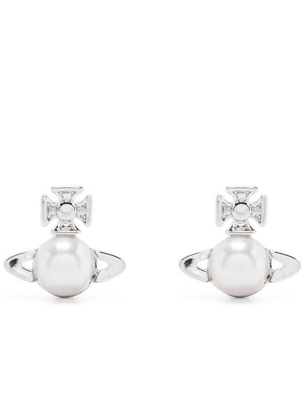 Balvina Pearl Earrings Silver - 2