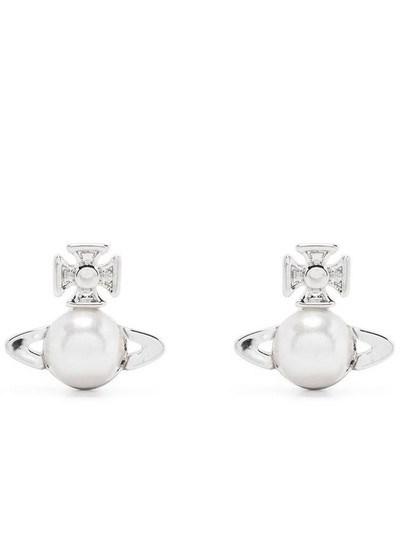 Vivienne Westwood Balvina Pearl Earrings Silver outlook