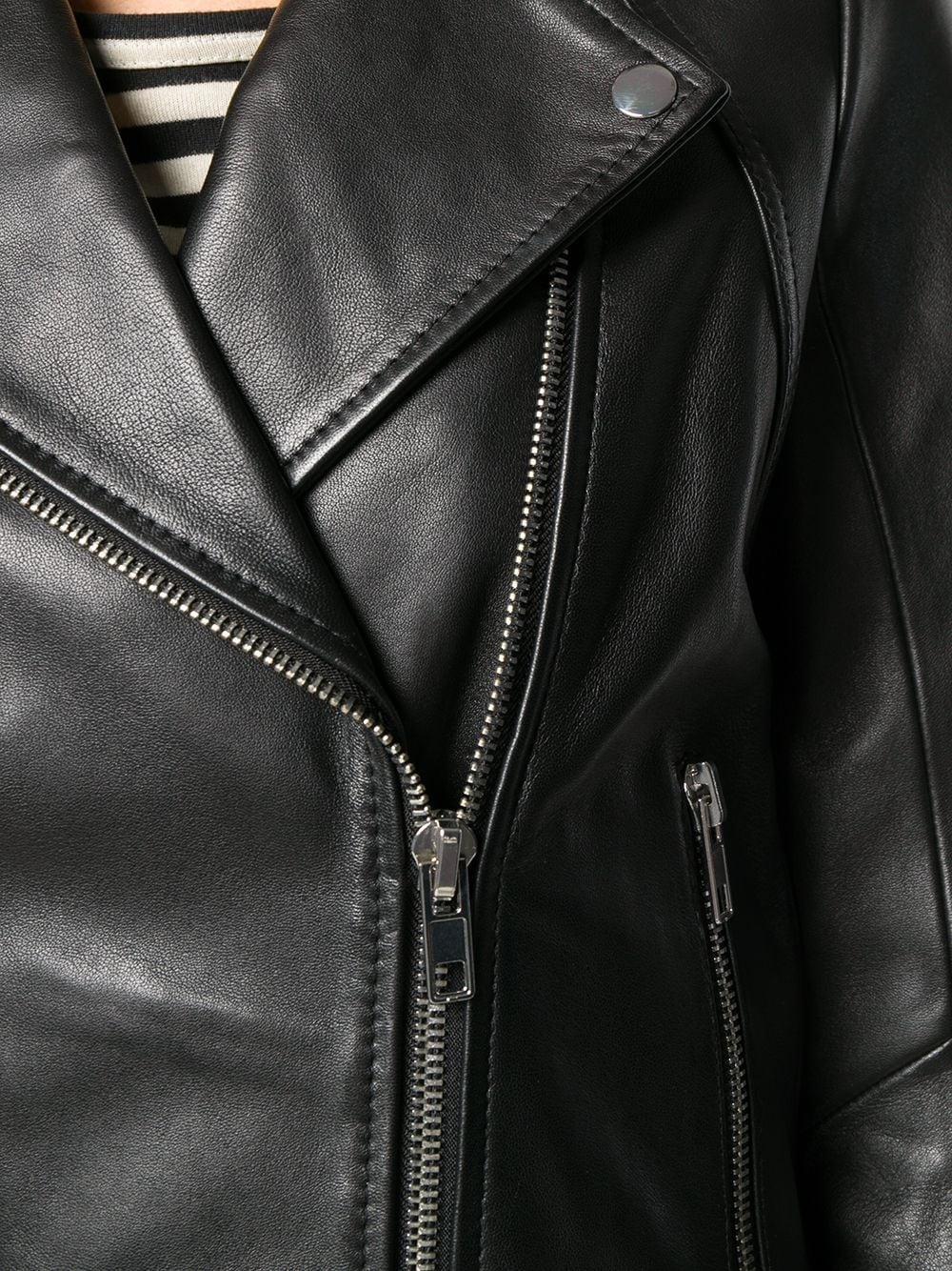 biker-style moto jacket - 5