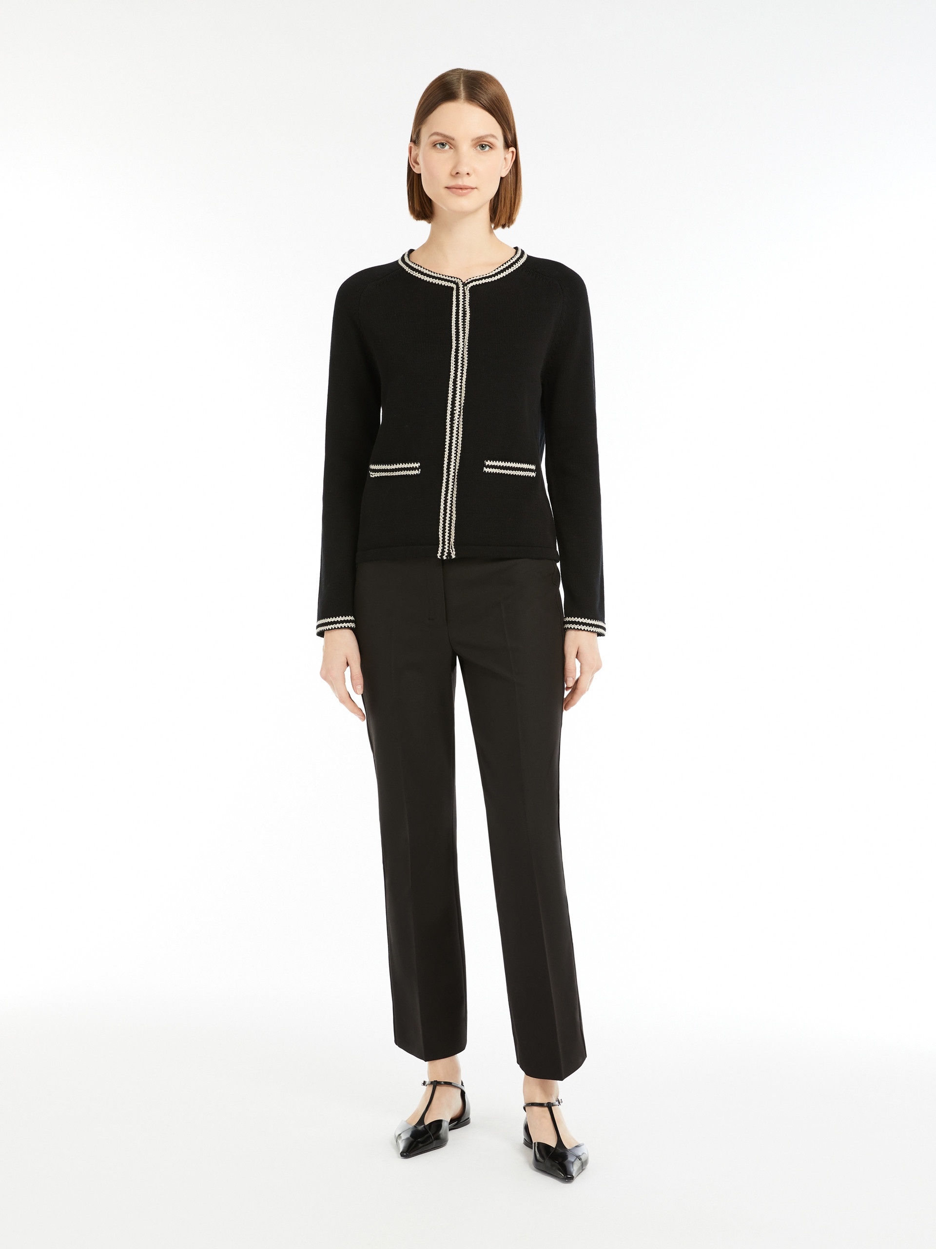 S Max Mara FATINA Slim-fit stretch cotton and viscose