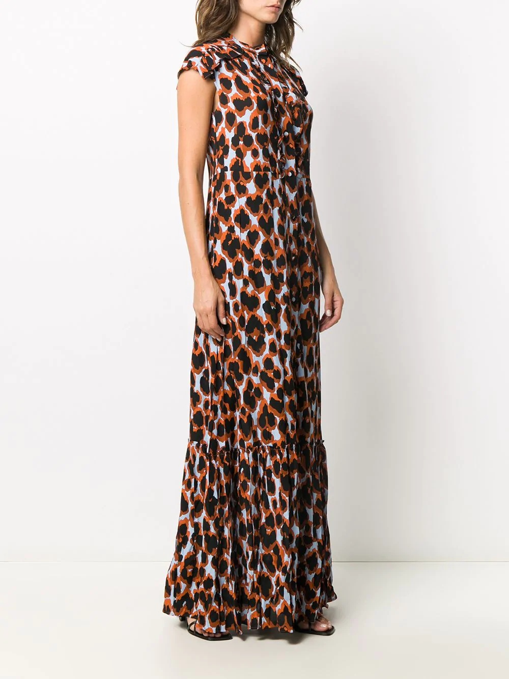 leopard-print maxi dress - 3