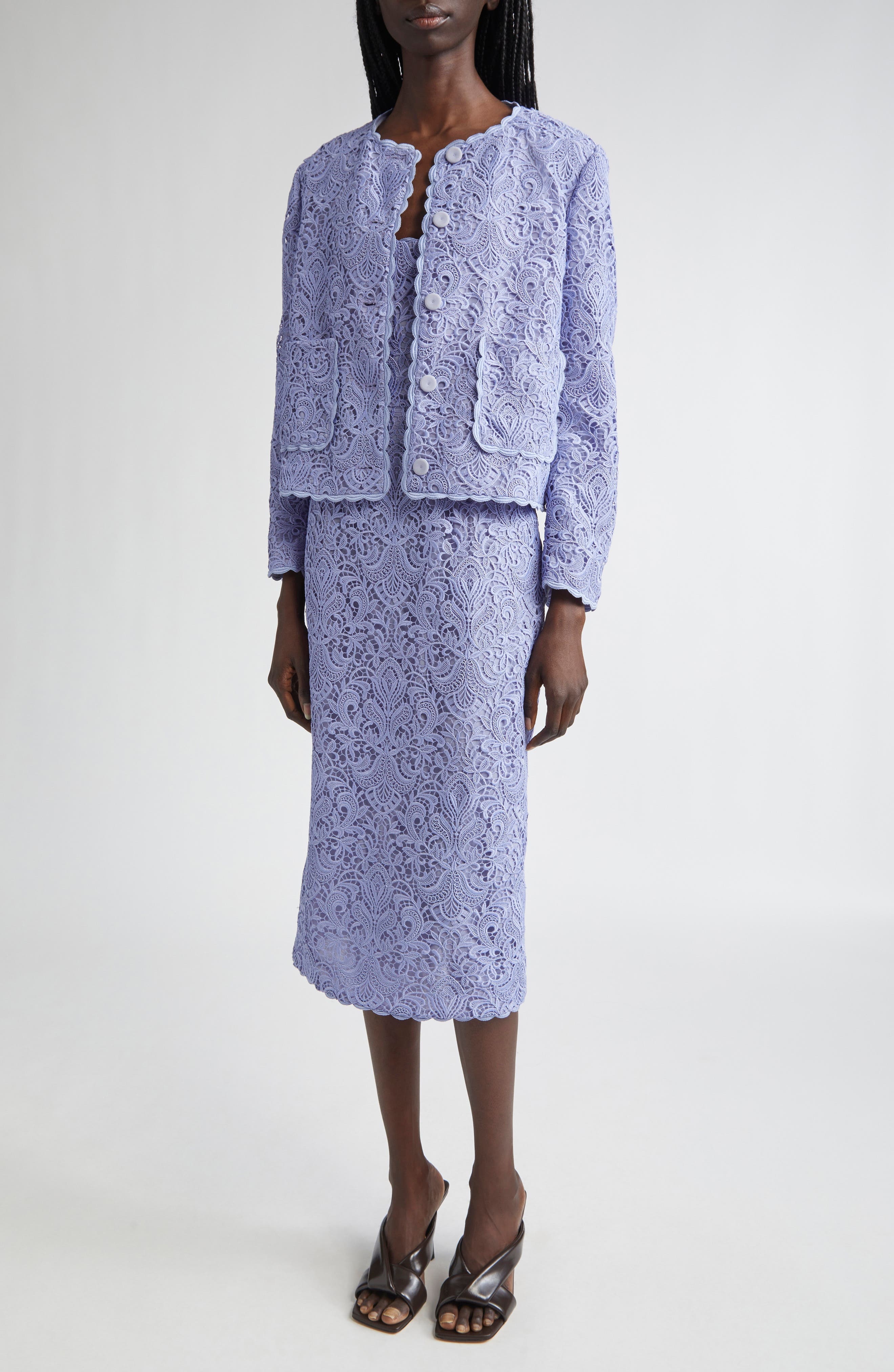 Etro Guipure Lace Jacket in Glicine 2 at Nordstrom - 2
