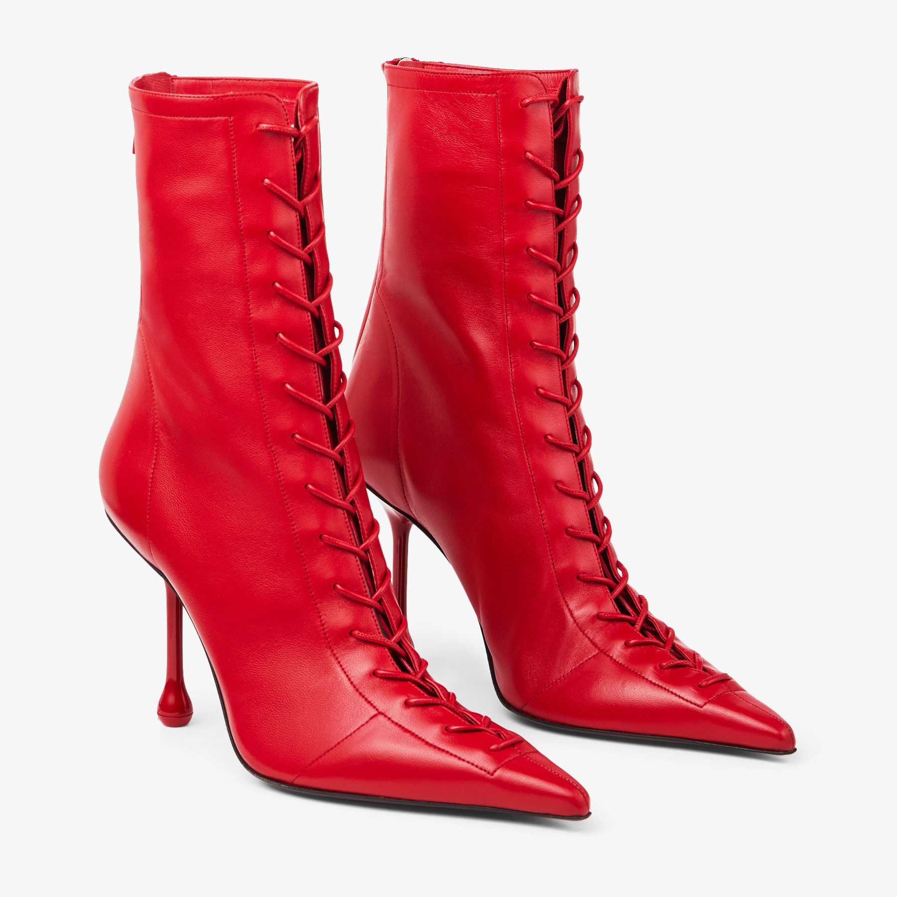 Scarlett Ankle Boot 95
Postbox Red Nappa Leather Boots - 3