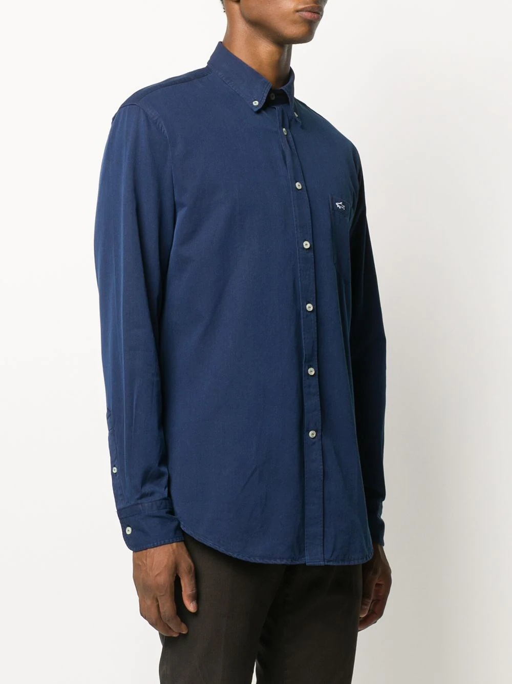 button-down cotton shirt - 3