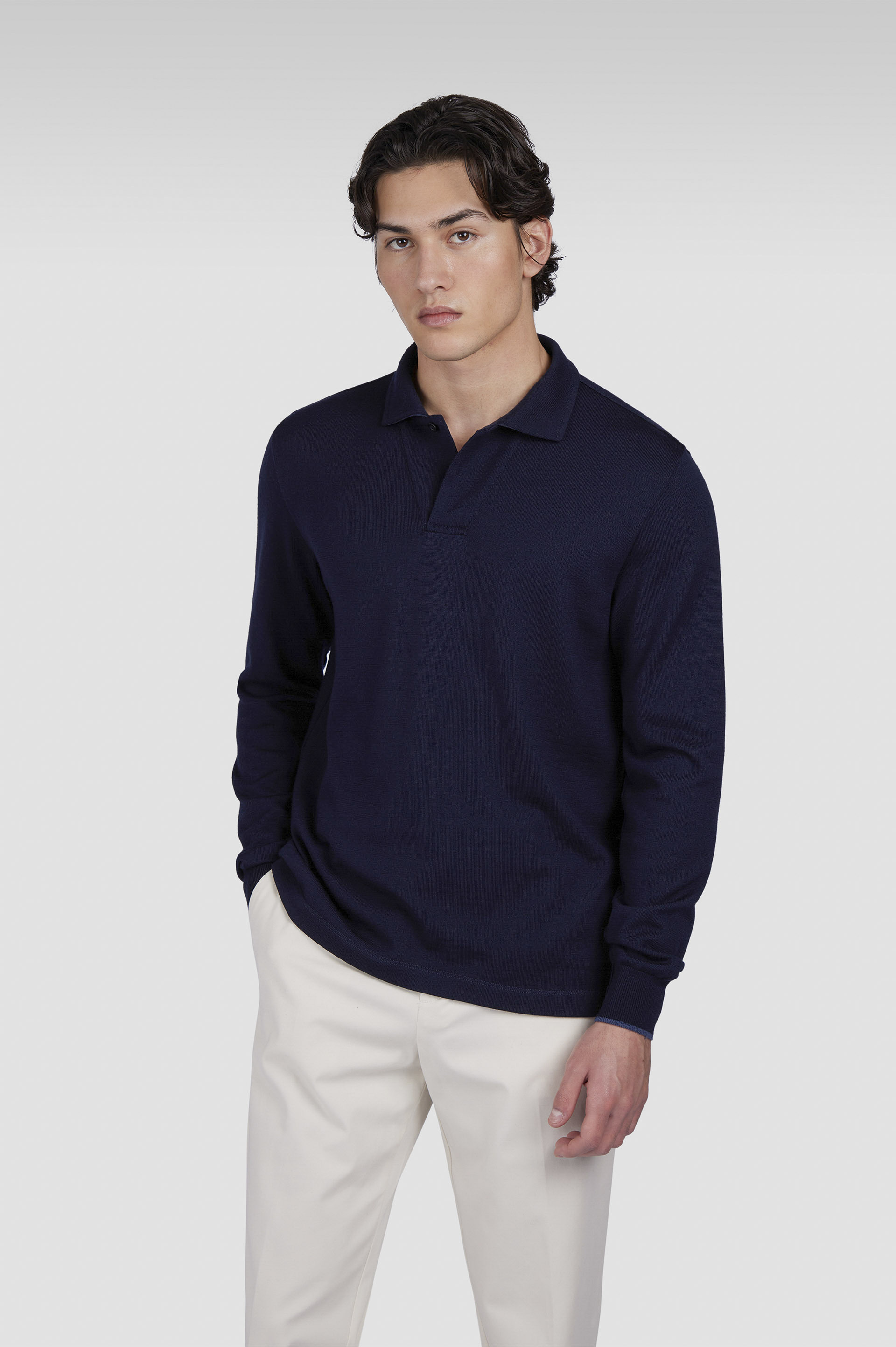 MERINO EXTRAFINE POLO SHIRT - 6