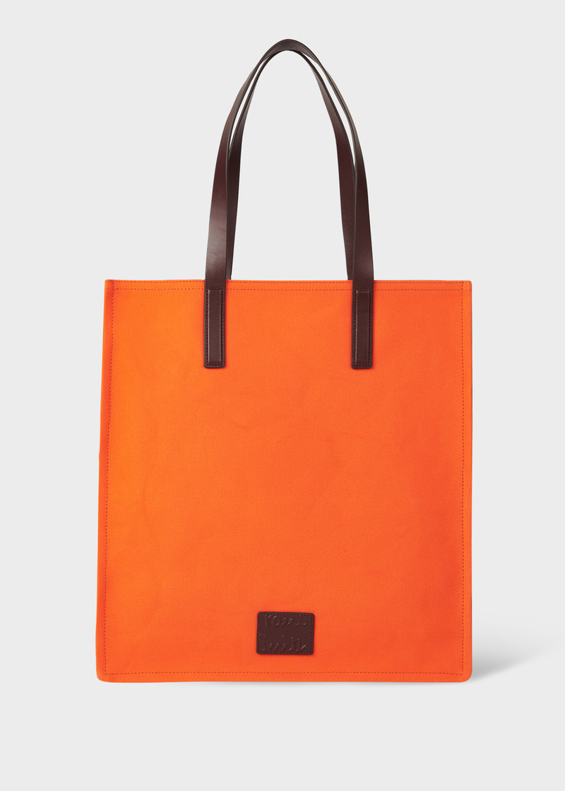 Orange Cotton Concertina Tote Bag 1
