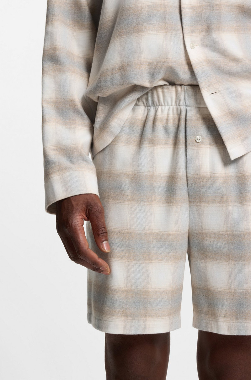 VICHY-CHECK PYJAMA SHORTS IN COTTON FLANNEL 5