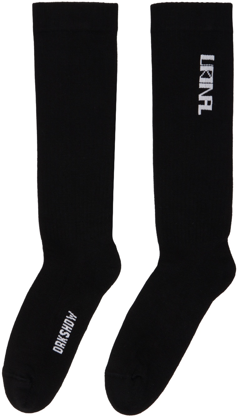 Black 'Urinal' Socks - 2