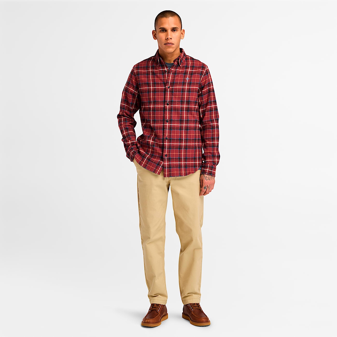 Men's Midweight Flannel Check Shirt - 3