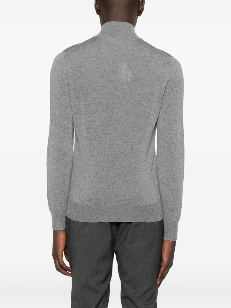 zip-neck wool sweater 4