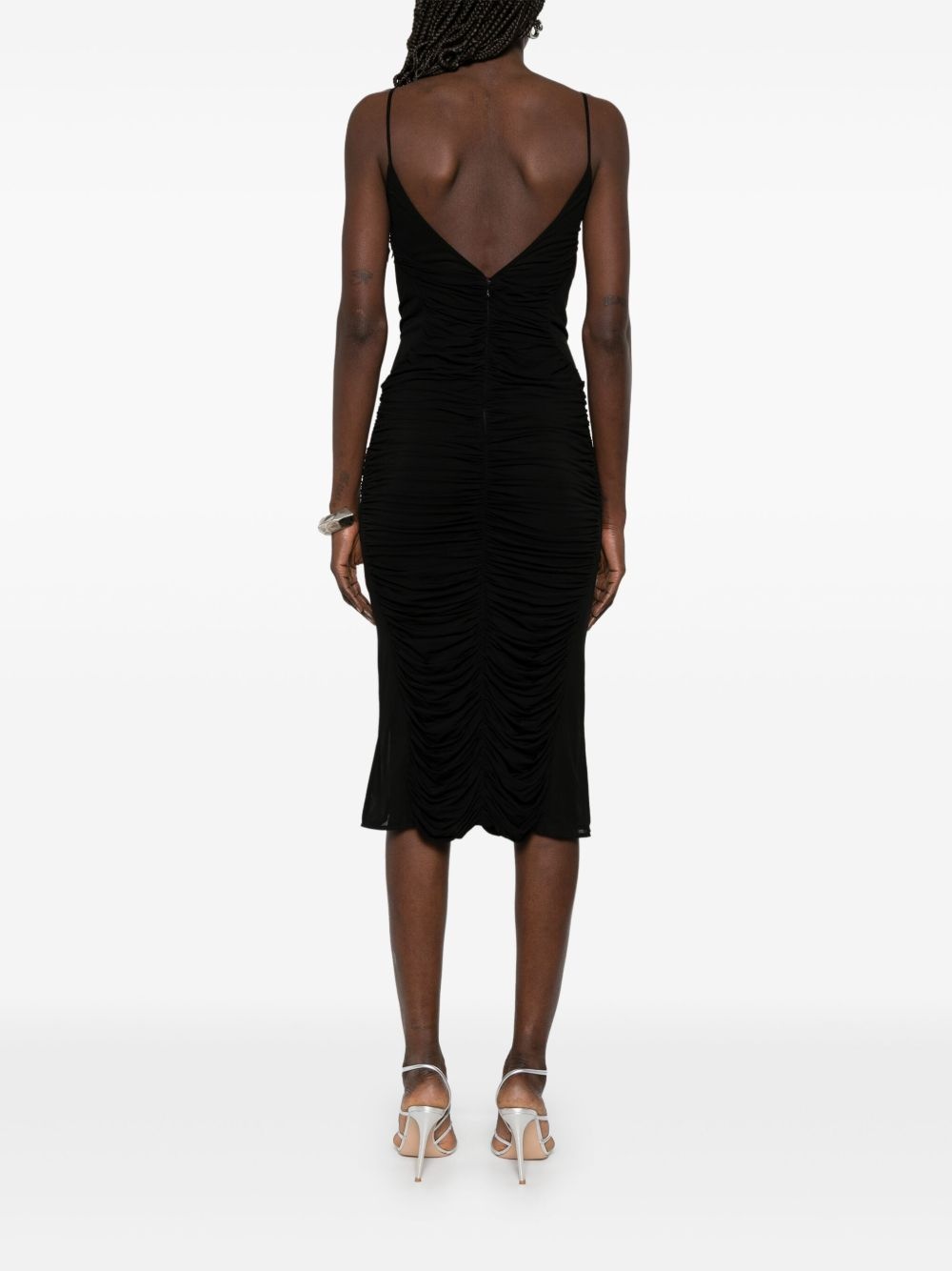 ruched midi dress - 4