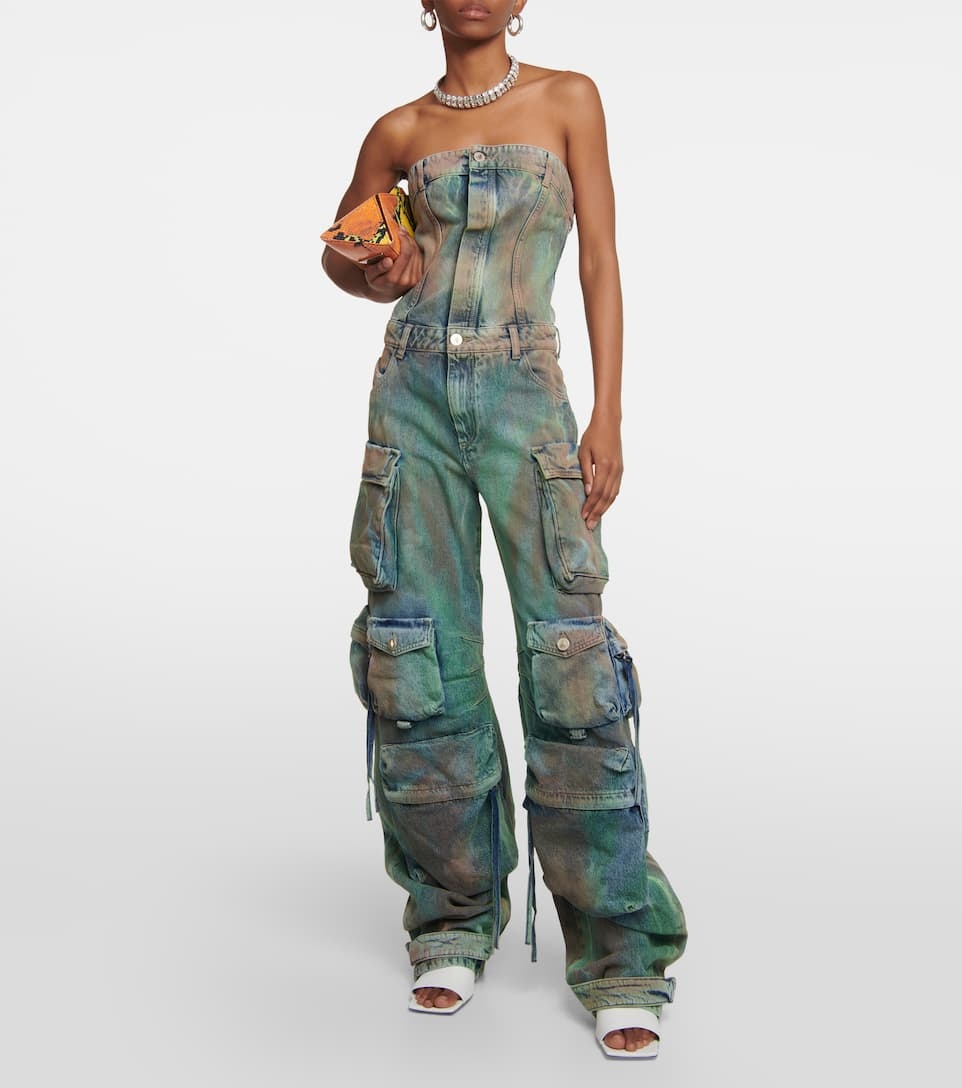 THE ATTICO CAMOUFLAGE JUMPSUIT REVERSIBLE