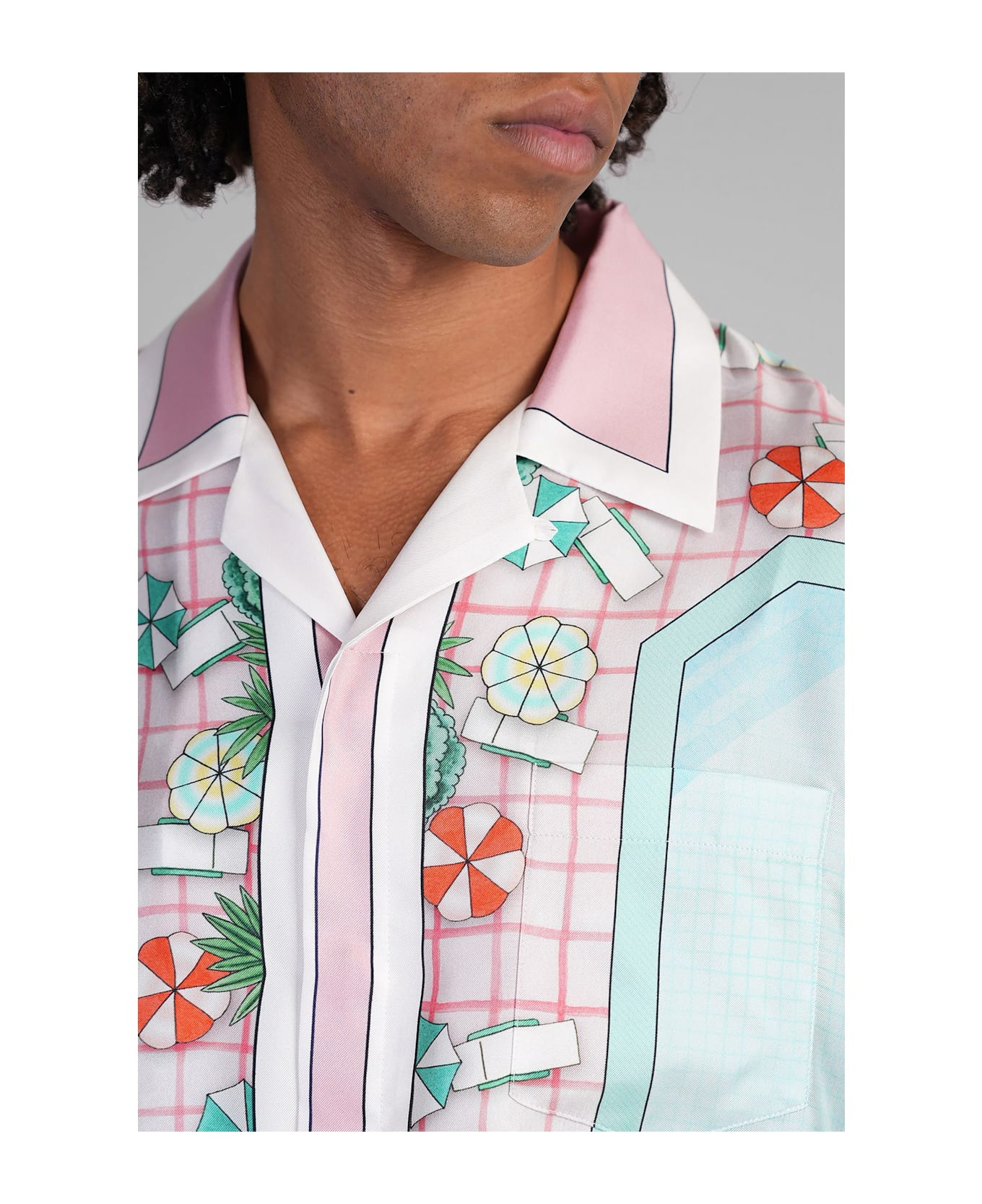 Shirt In Multicolor Silk - 5