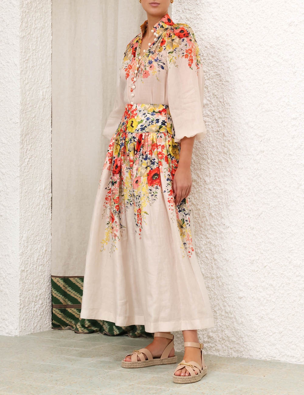 ALIGHT BASQUE MIDI SKIRT - 3