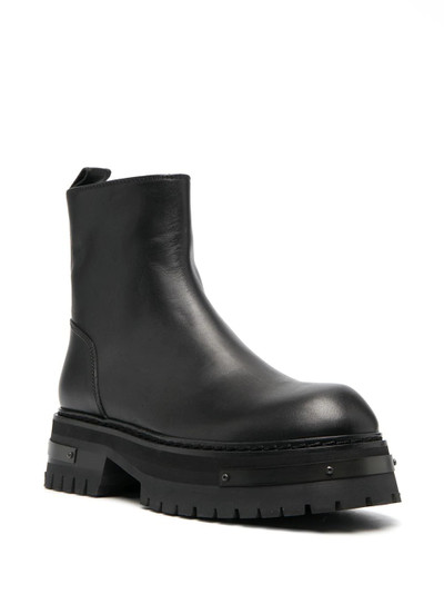 Ann Demeulemeester Tucson Nero leather boots outlook