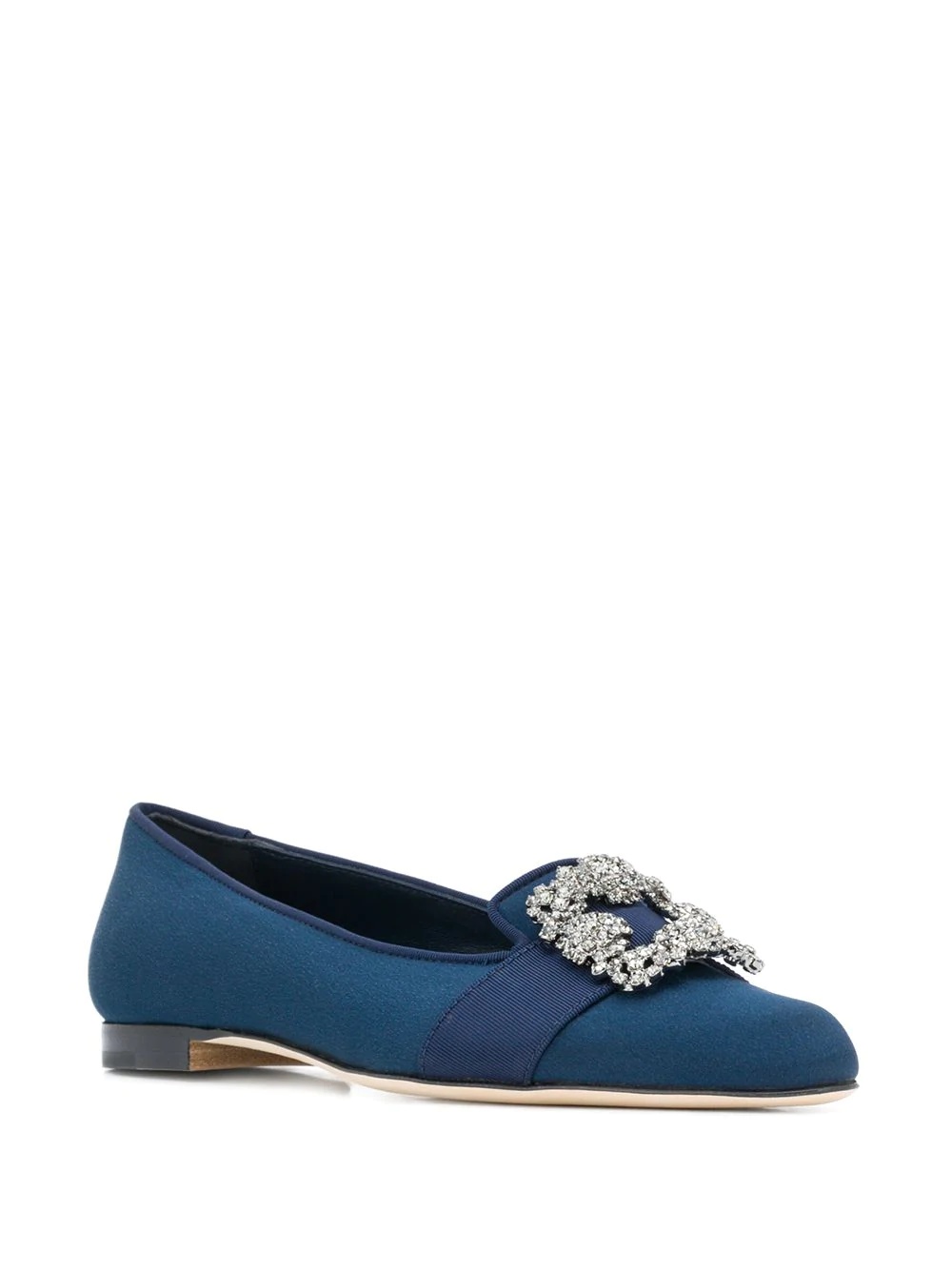 Marria crystal buckle ballerina shoes - 2