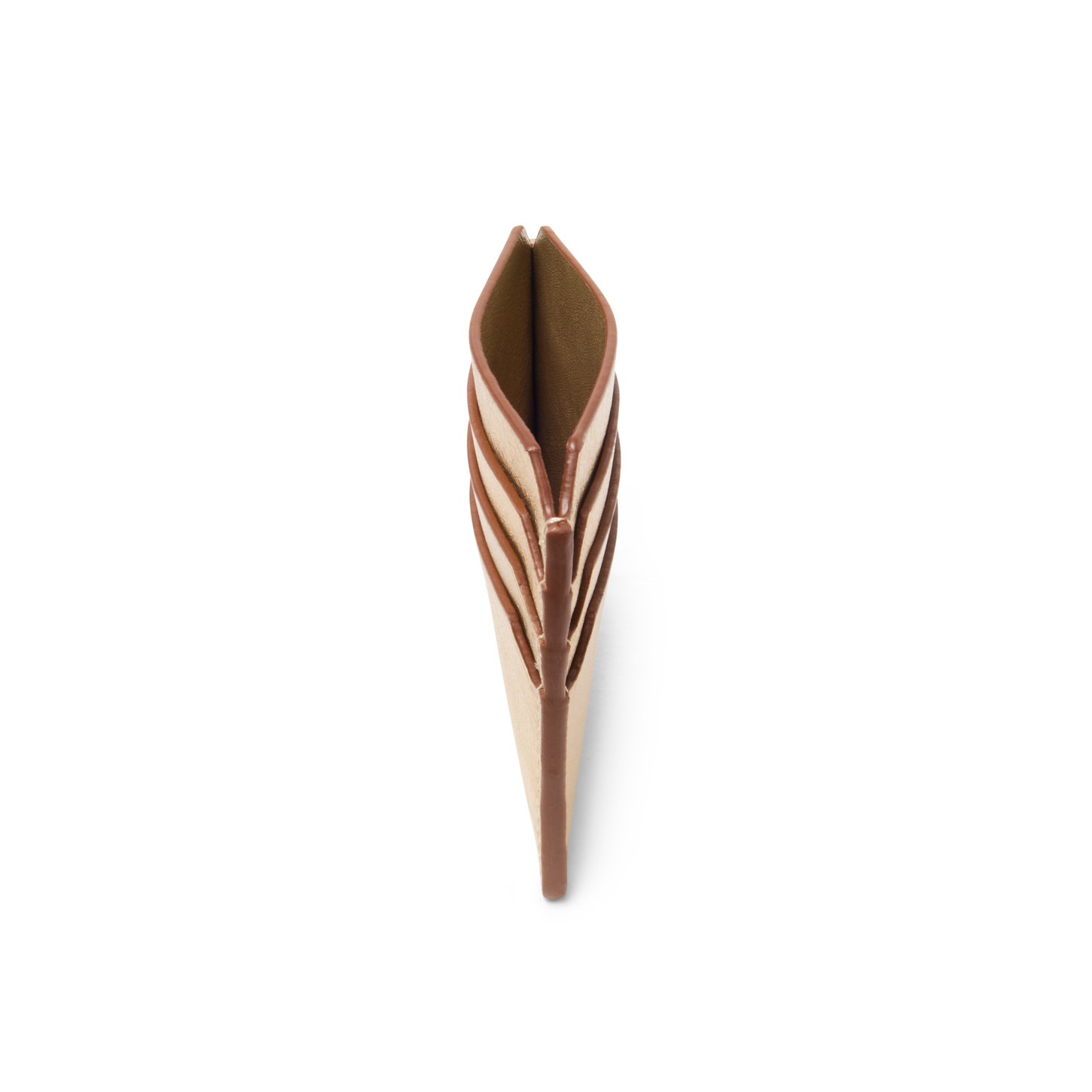Gold laminated leather credit card holder - 4