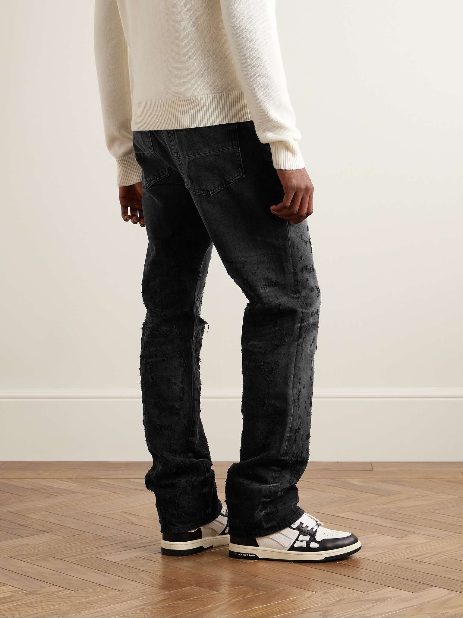 Shotgun Straight-Leg Distressed Jeans - 4