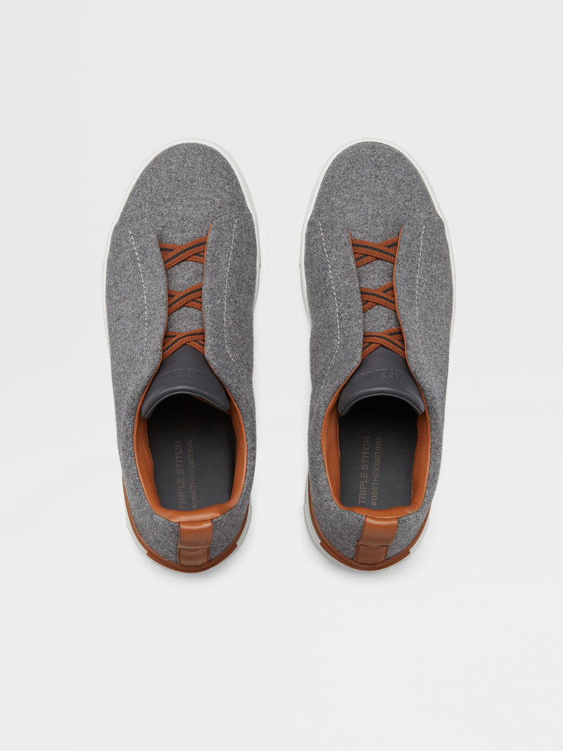 GREY MÉLANGE #USETHEEXISTING™ WOOL TRIPLE STITCH™ SNEAKERS 3