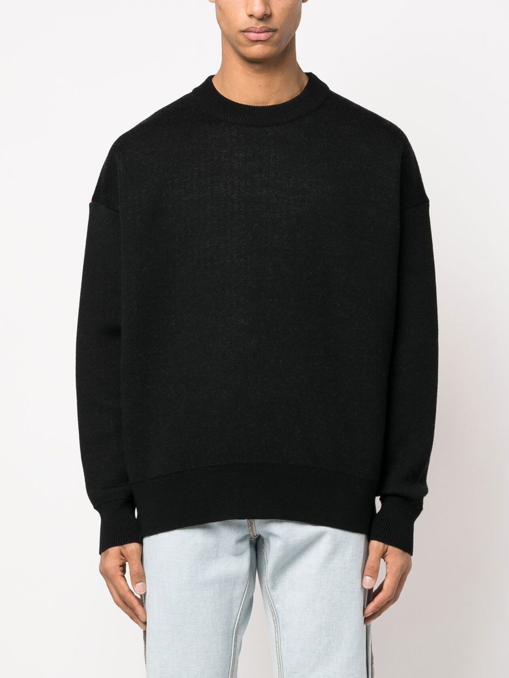 palm tree intarsia-knit wool sweater - 3