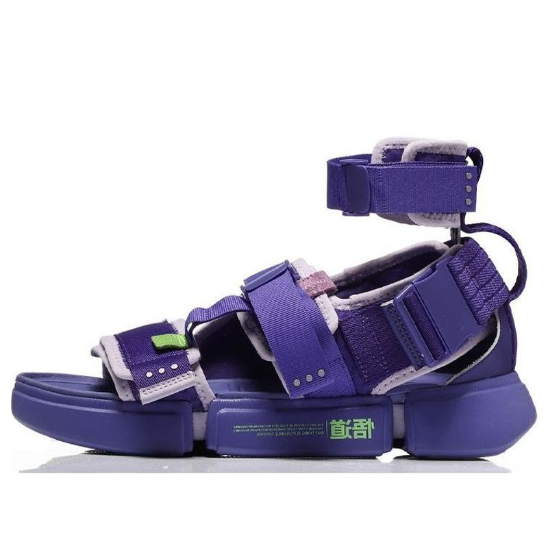 (WMNS) Li-Ning 2.0 Platform Sandals Purple AGBN068-3 1