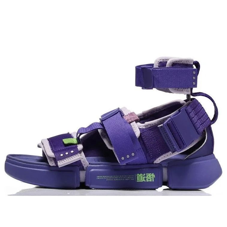 (WMNS) Li-Ning 2.0 Platform Sandals Purple AGBN068-3 - 1