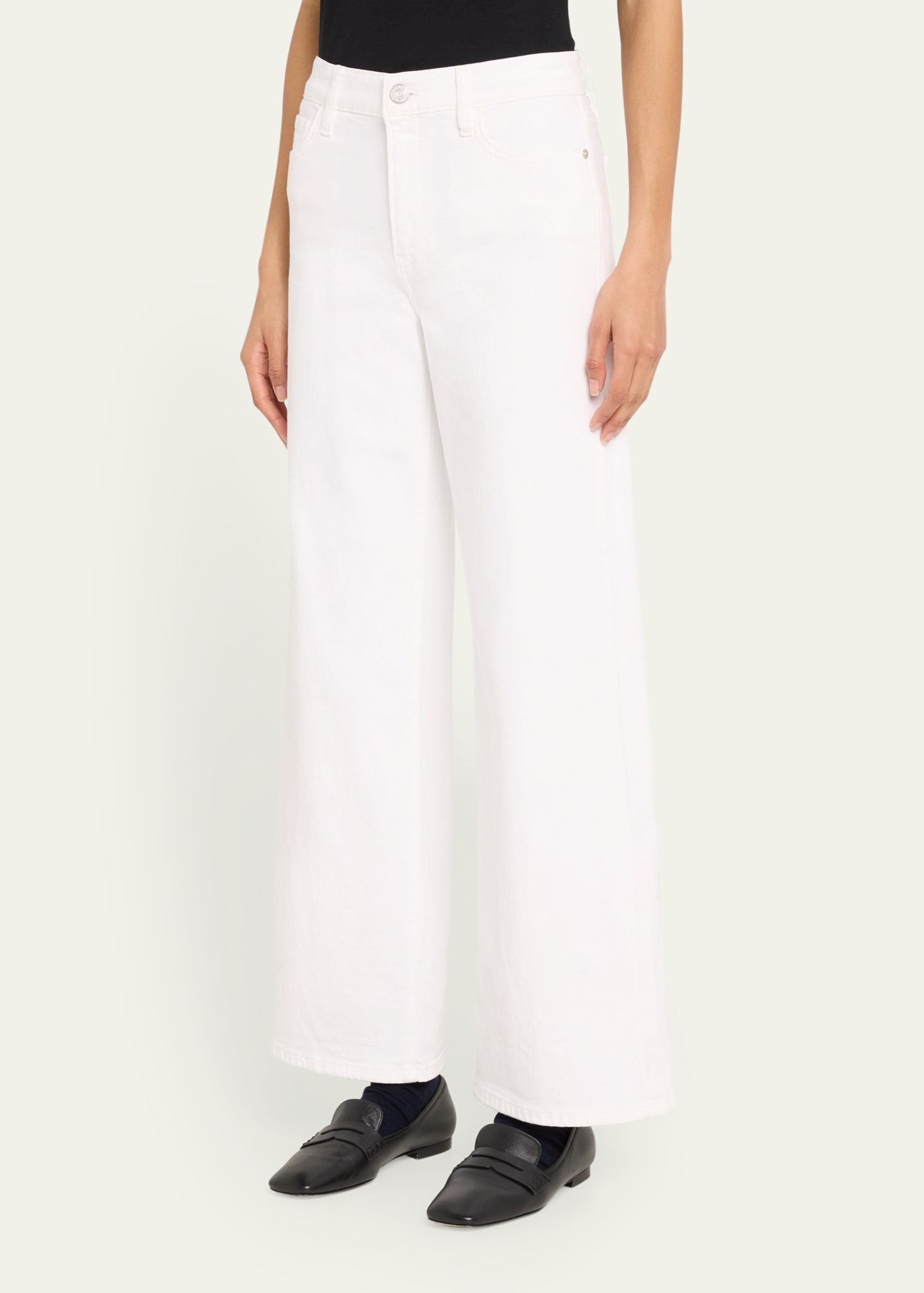Le Slim Palazzo Jeans - 4