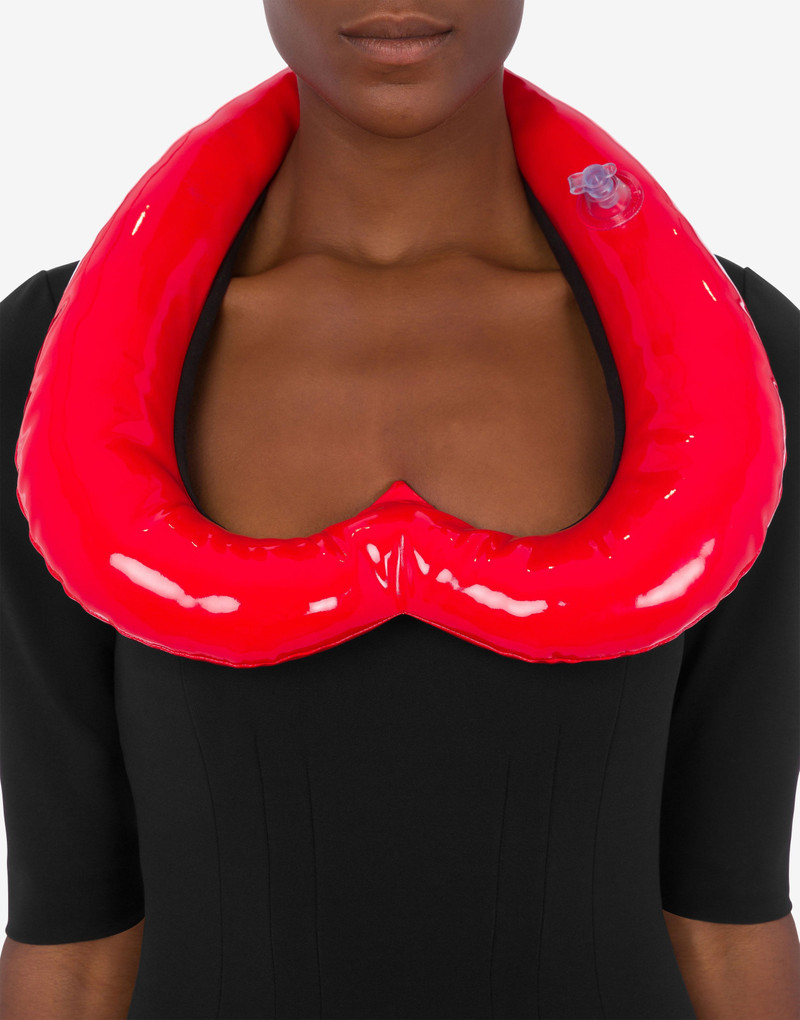 INFLATABLE HEART DOUBLE JERSEY DRESS 4