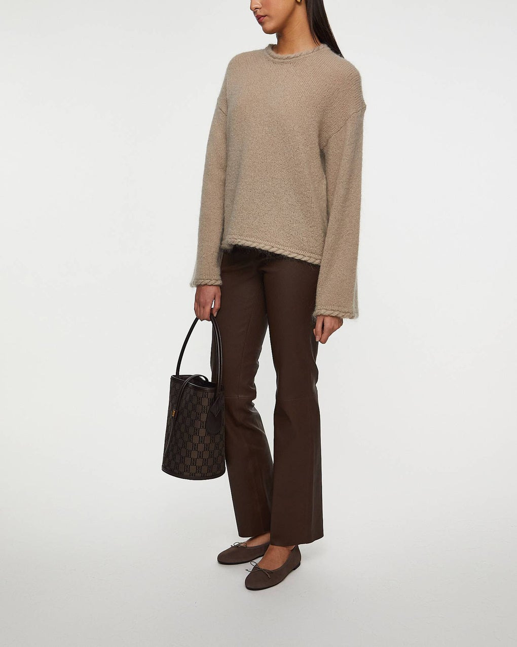 Trousers Florentina Leather Brown - 3