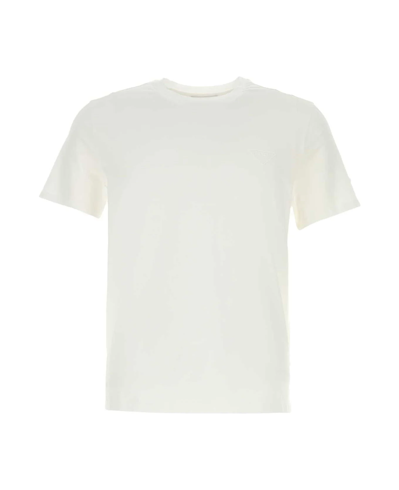 White Cotton T-shirt - 1