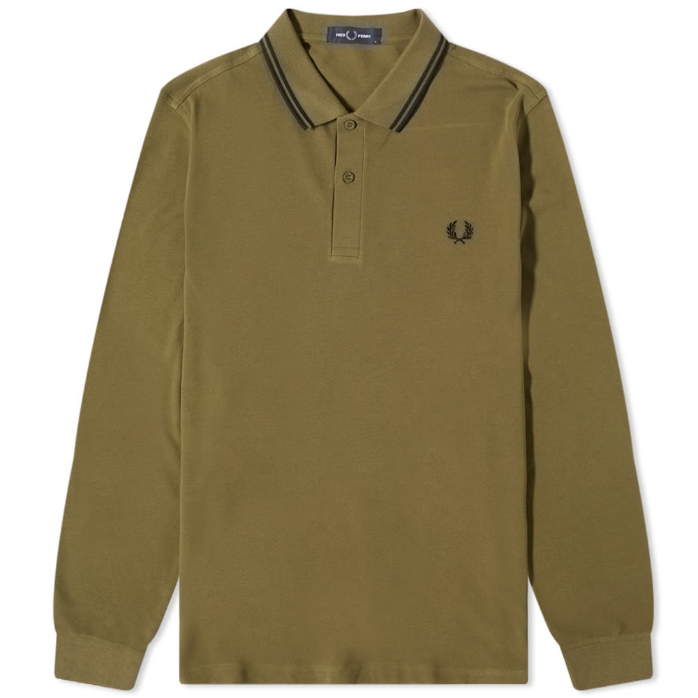 Fred Perry Long Sleeve Twin Tipped Polo - 1