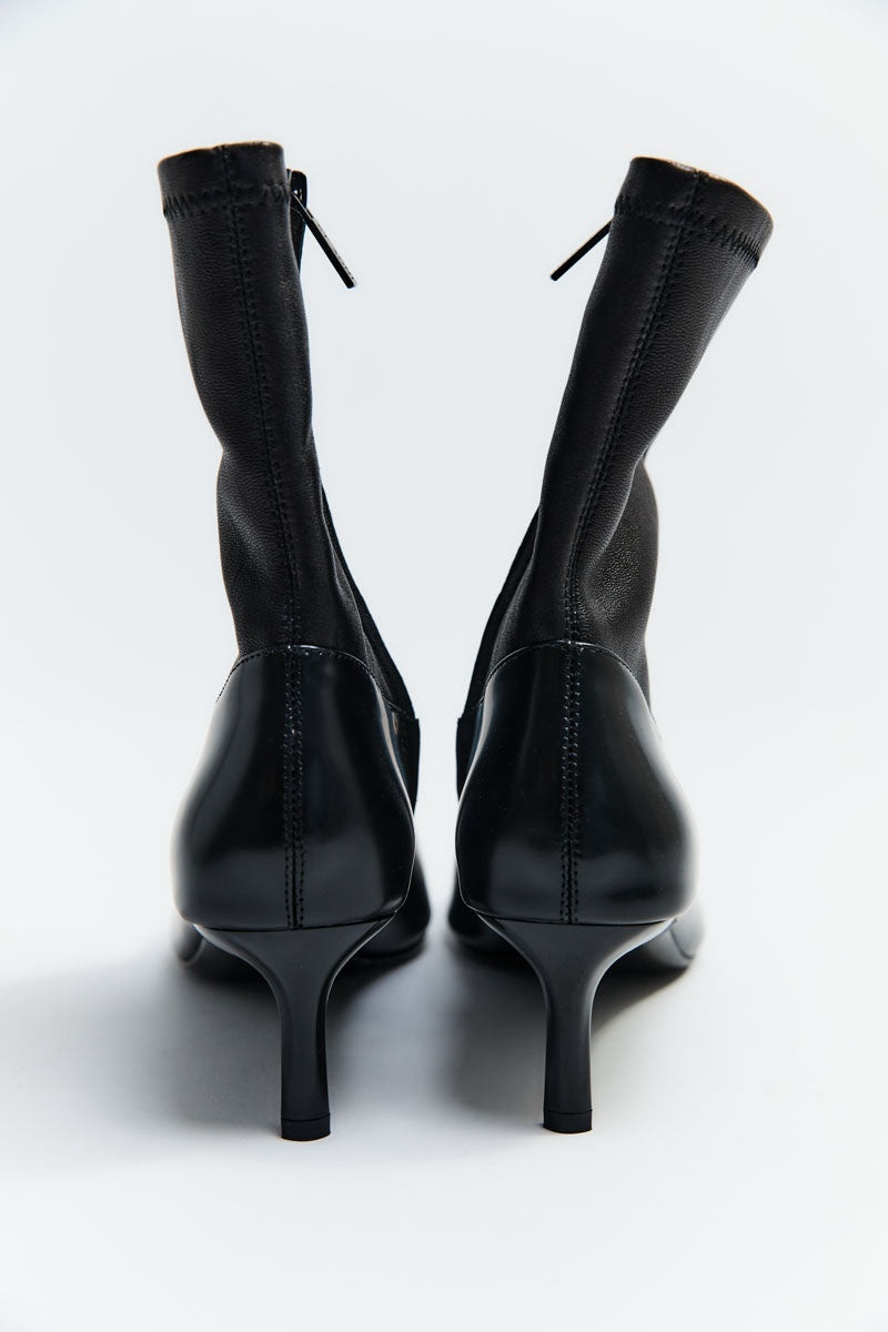 Sock Ankle Boot - Black 8