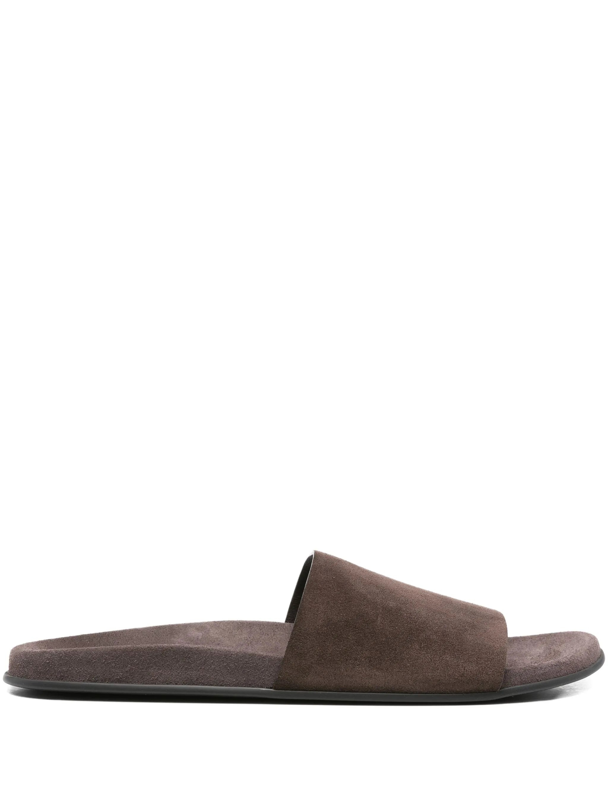 Hugh leather slides - 1