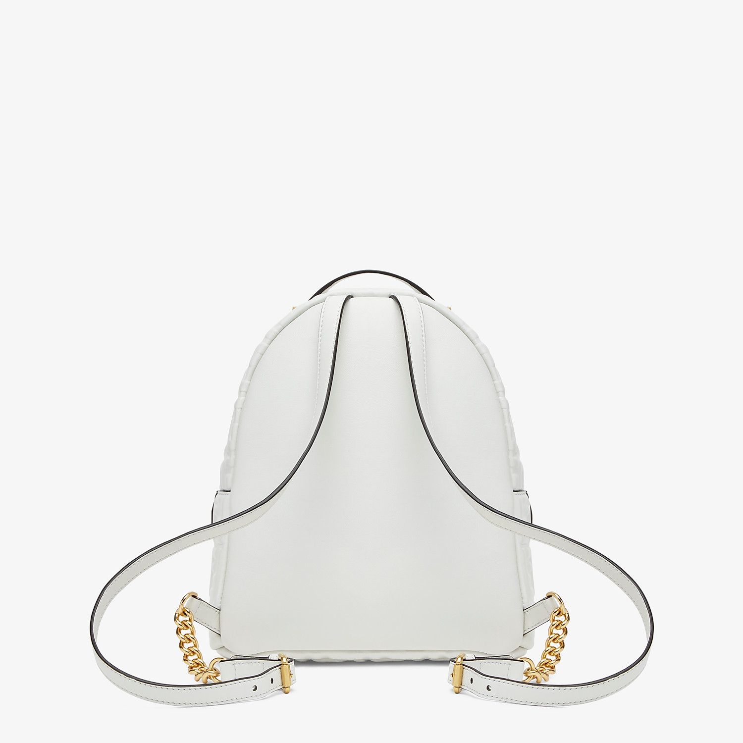 White FF leather backpack - 3