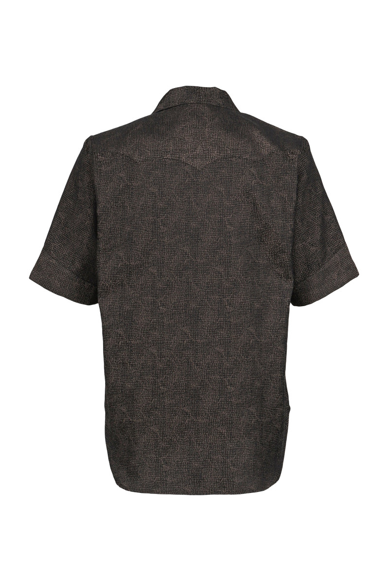 NEEDLES S/S WESTERN SHIRT - MICRO SHADOW PLAID / BRW outlook