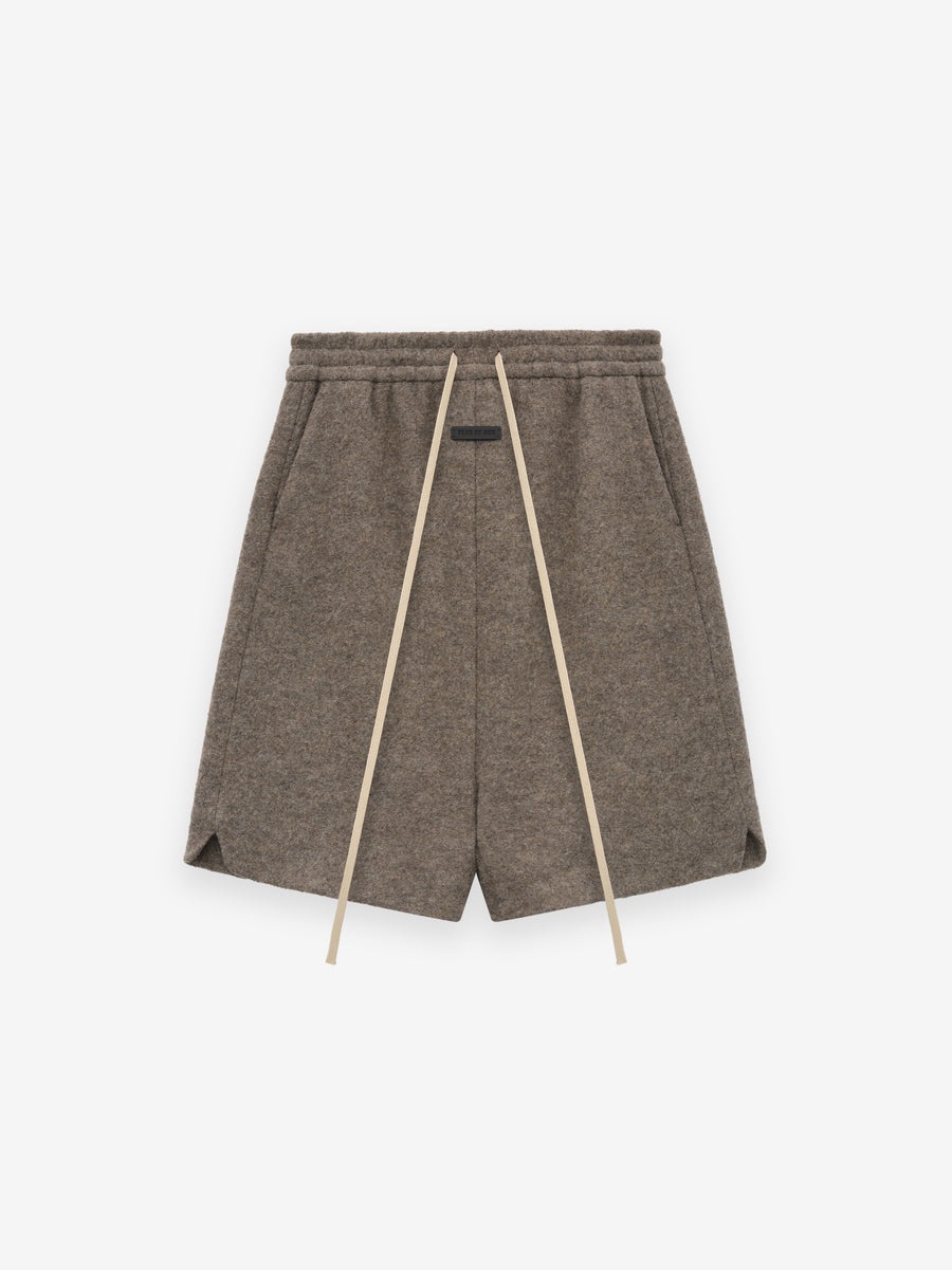 Boiled Wool Relaxed Shorts - 1