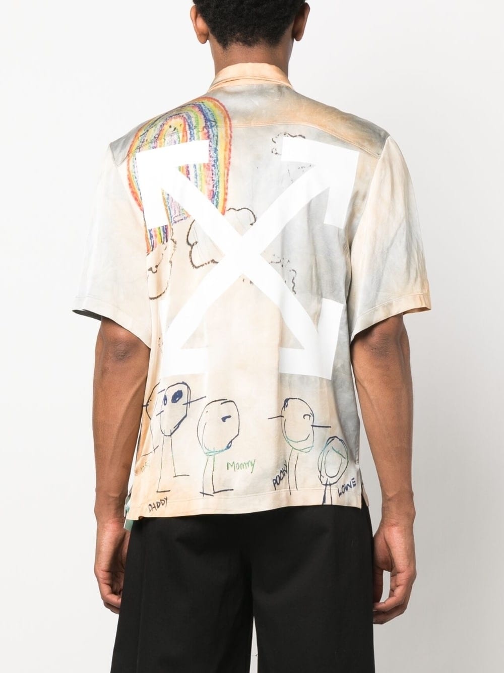 Cartoon-print short-sleeved shirt - 4