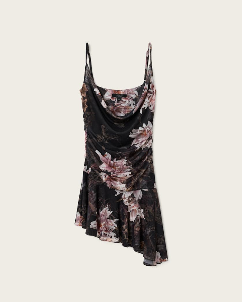 BEA ASYMMETRIC MESH MINI DRESS 1