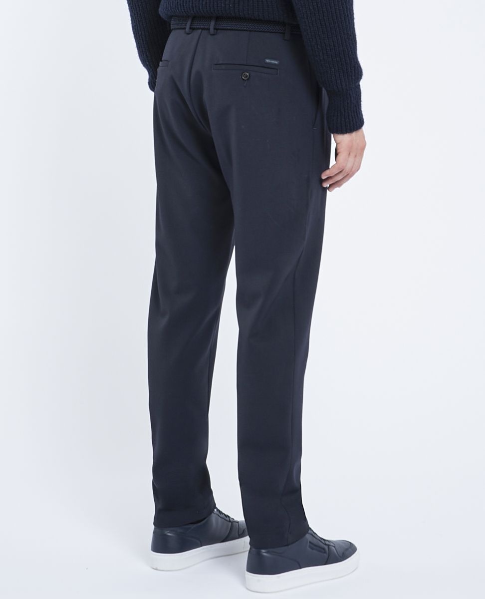 Technical wool Trousers with pleats - 4