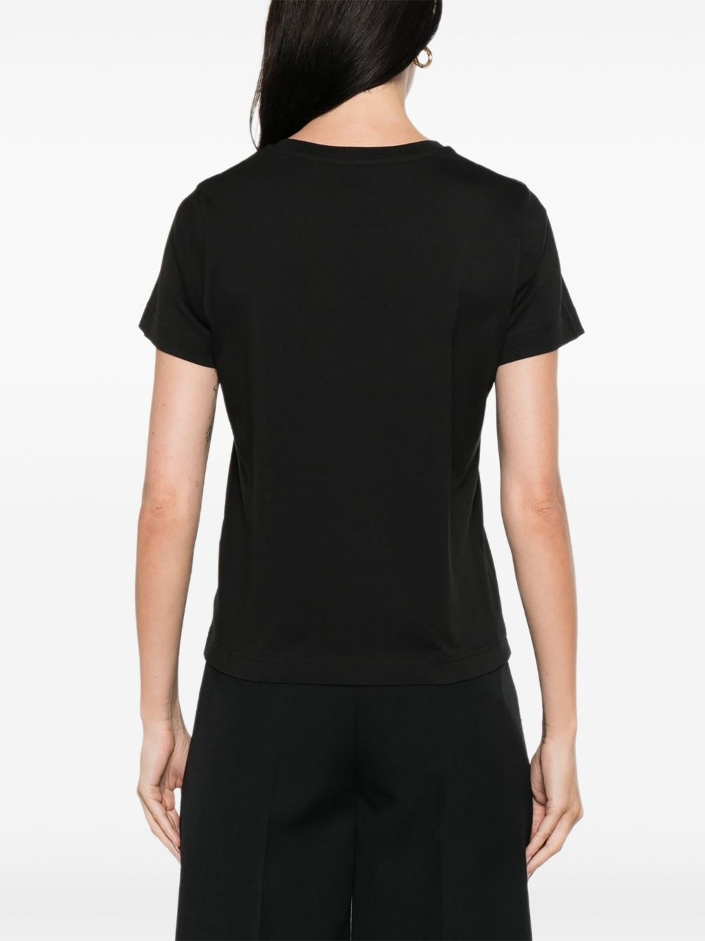 embroidered-logo cotton T-shirt - 4
