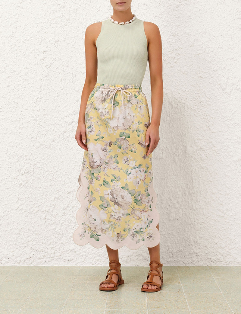 ACACIA SCALLOP MIDI SKIRT 7