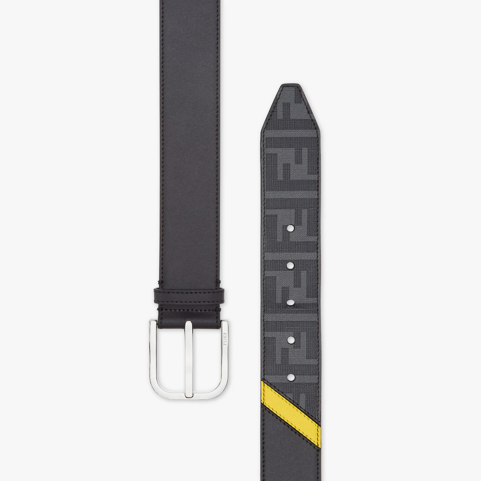 Black leather belt - 2