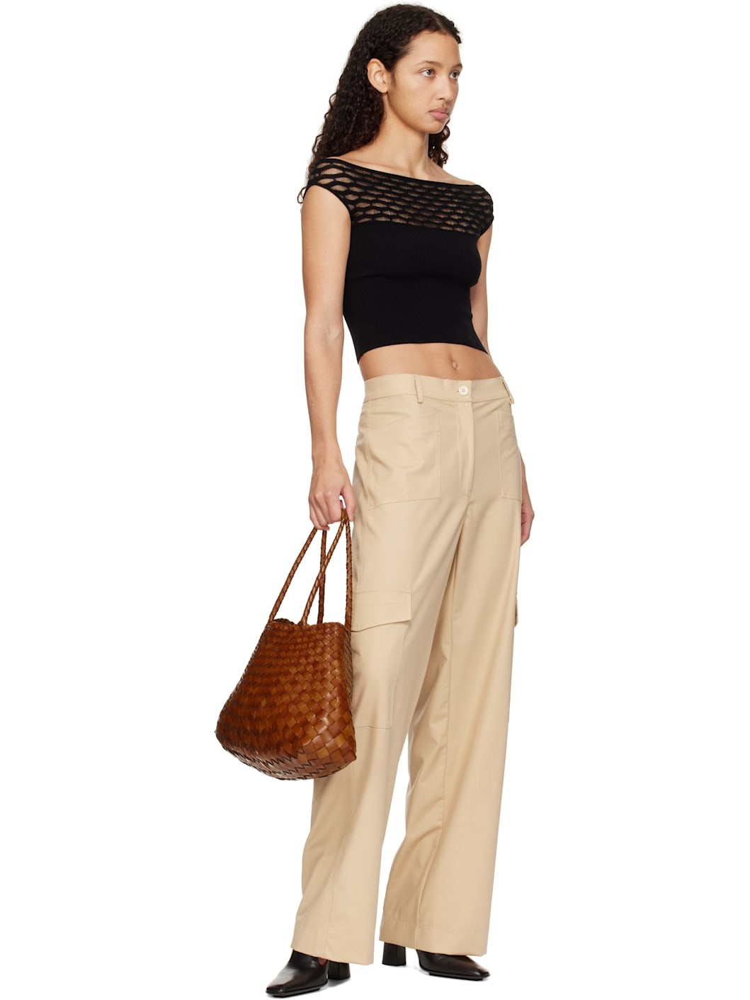 Tan Santa Croce Big Tote - 4