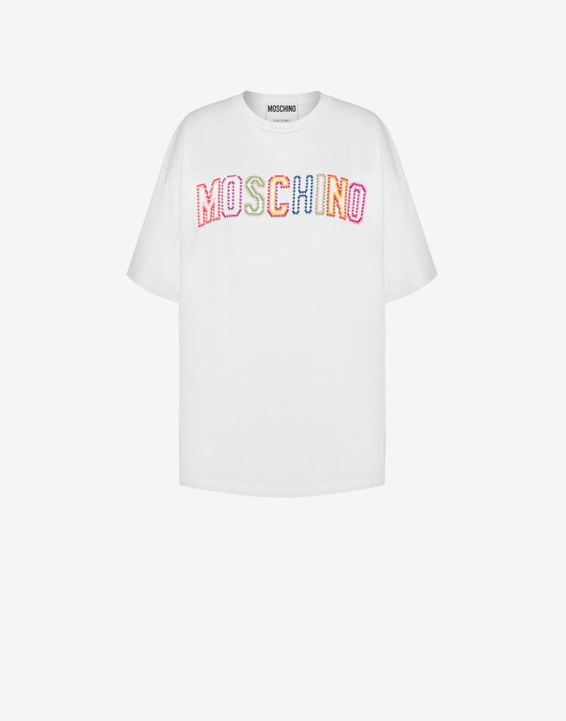 CROCHET LOGO ORGANIC JERSEY T-SHIRT 1